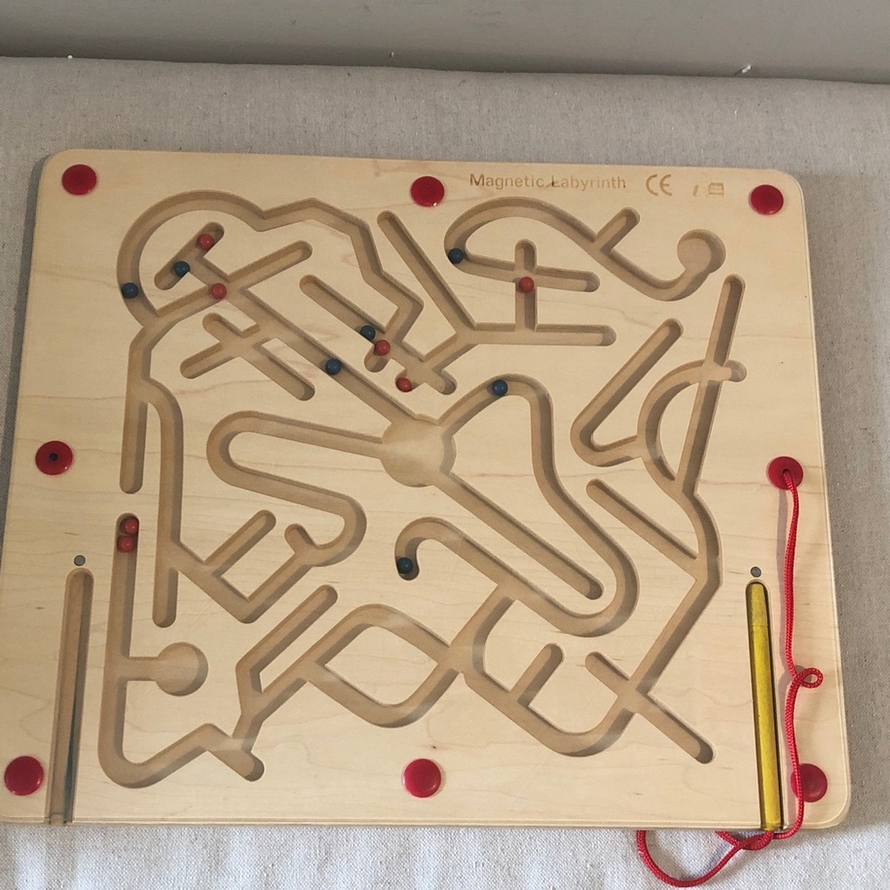 Magnetic Labyrinth Maze Board GameToy See Video